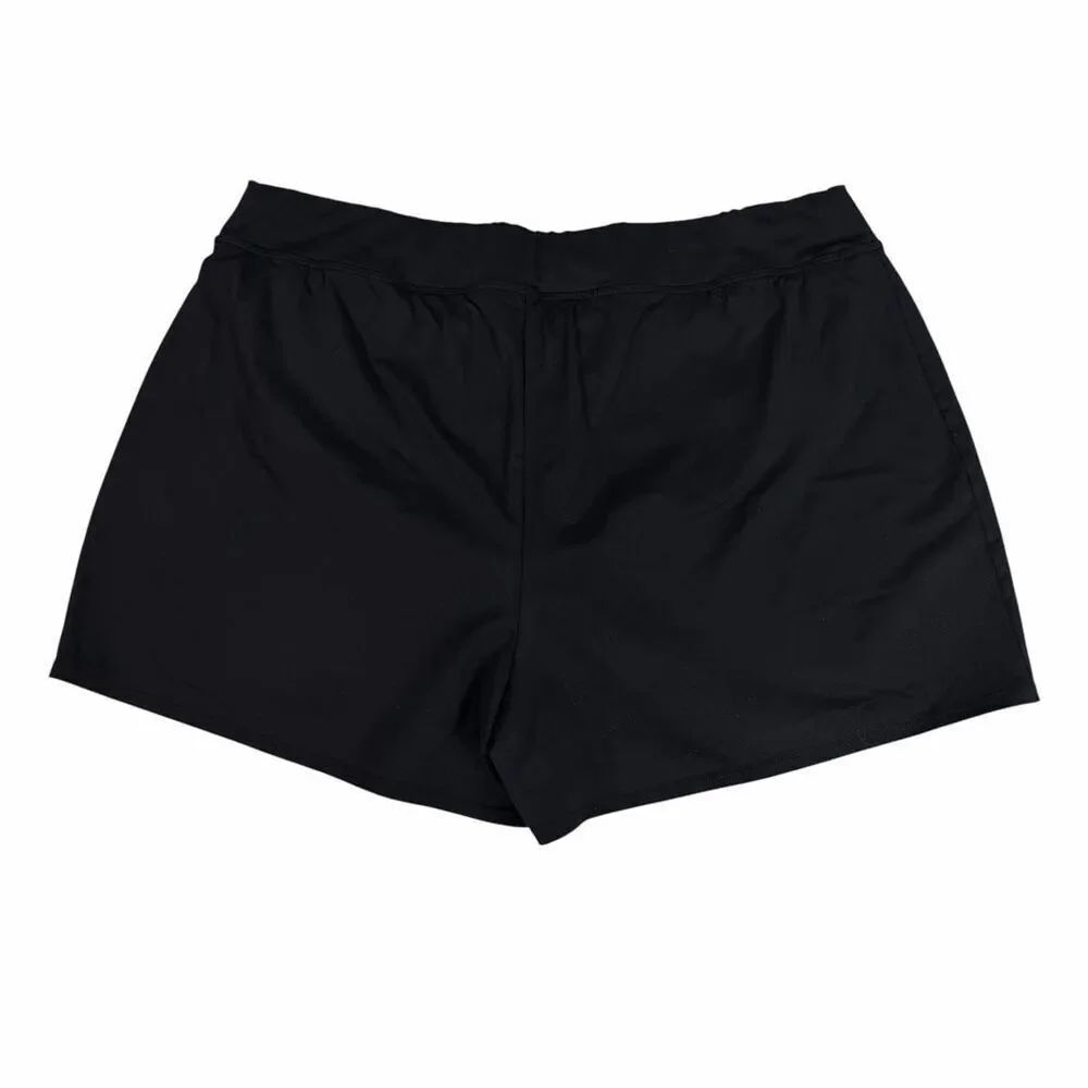 Lands End Womens 18W Black Swim Shorts